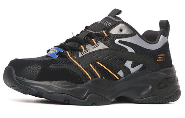 Skechers Casual Daddy's Shoes 'Black Silver Orange' 237410-BKOR
