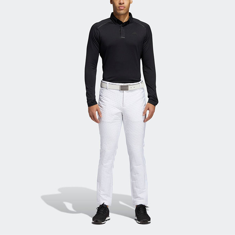 adidas Quilting Pt Golf Sports Training Casual Long Pants White FS6967