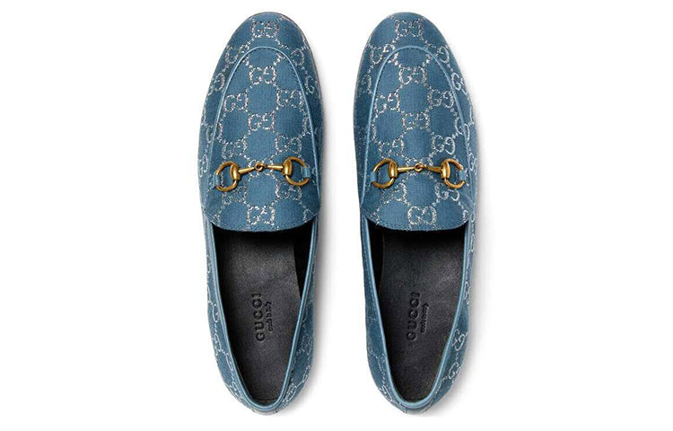 (WMNS) Gucci Jordaan Loafers 'Blue' 431467-2C820-4691