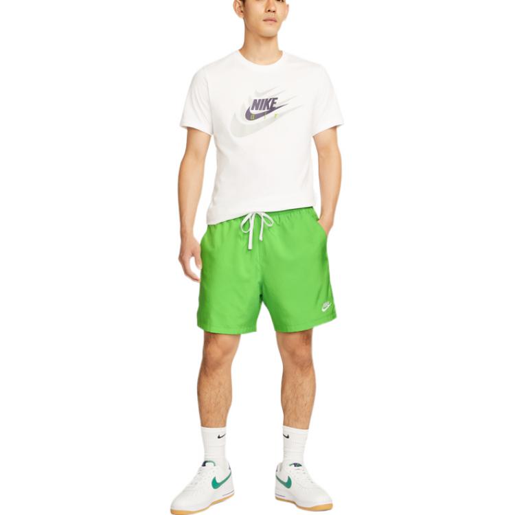 Nike Logo Solid Color Casual Round Neck Short Sleeve White DR0998-100