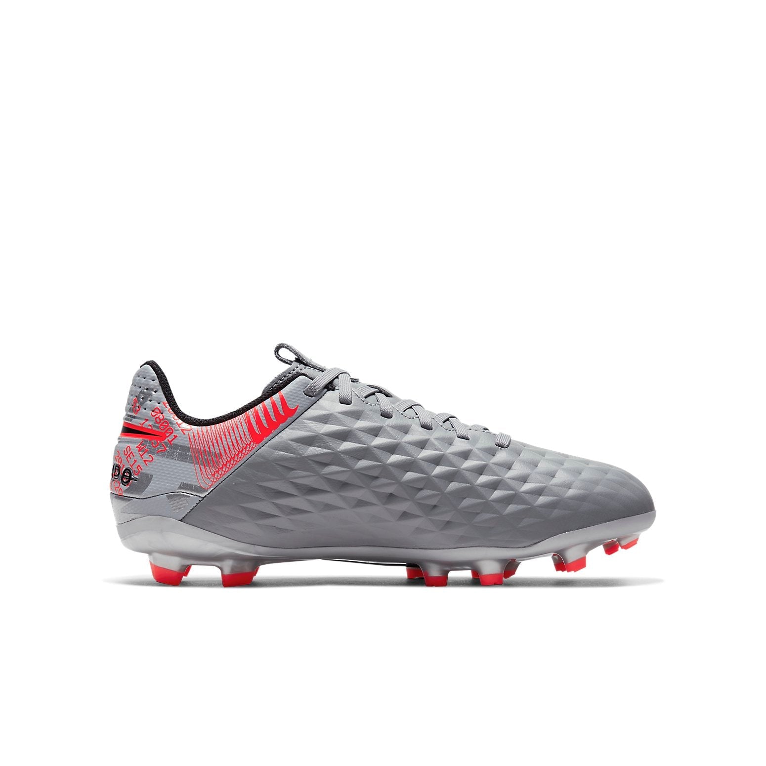 (GS) Nike Tiempo Legend 8 Academy MG 'Grey Black Red' AT5732-906