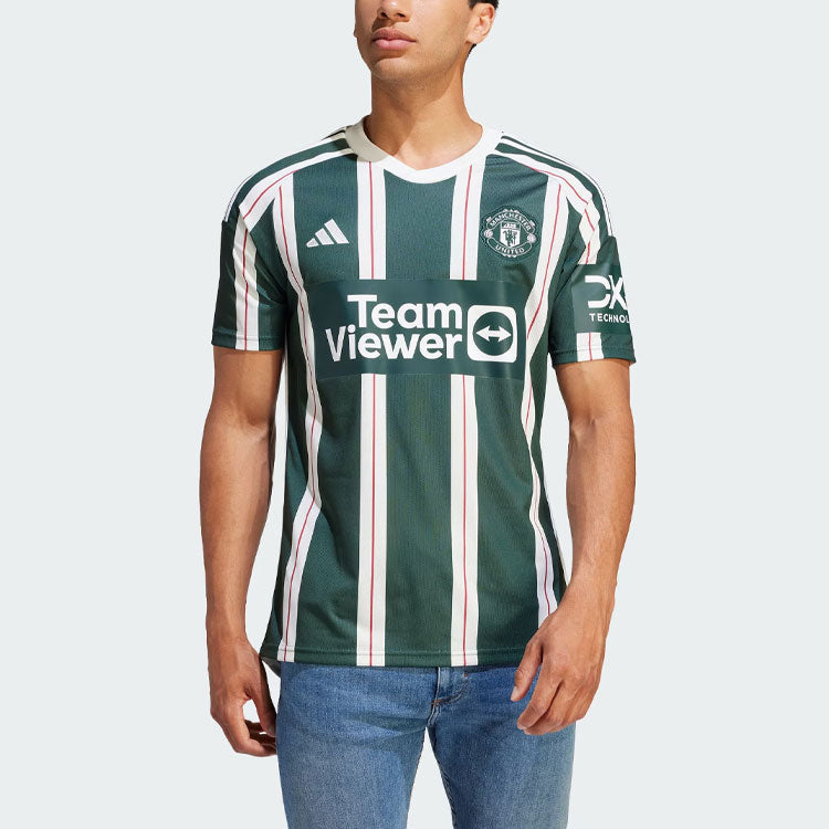 adidas Manchester United 23/24 Away Jersey 'Green White' HR3675