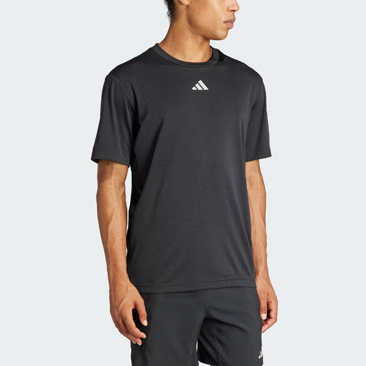 adidas HIIT Workout 3-Stripes Tee Asia Sizing 'Black' IL7128
