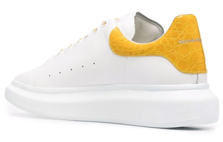 Alexander McQueen Oversized Sneaker 'White Yellow Crocodile' 625162WHYB89429