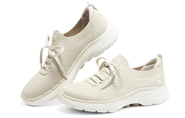 (WMNS) Skechers Go Walk 6 'Beige' 894117-NAT