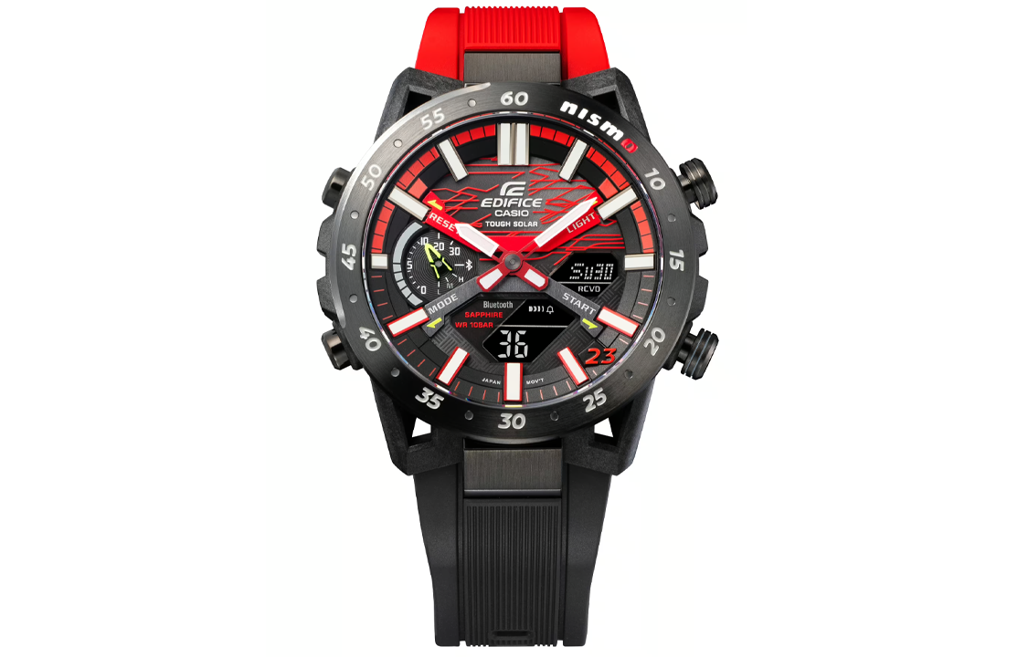 CASIO Digital-Analog 'Red Black Grey' ECB-2000NIS-1A