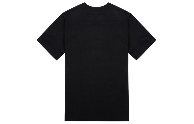 Air Jordan Large Logo Alphabet Printing Sports Training Round Neck Short Sleeve Black DN4430-010