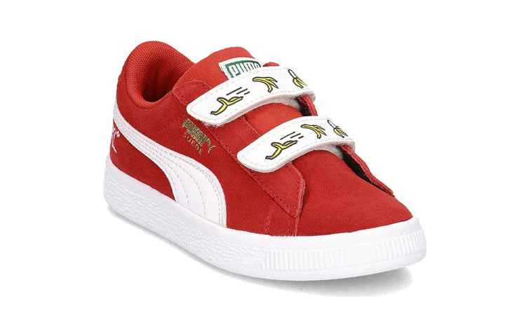 (PS) PUMA Minions Suede V Ps Sneakers RedWhite 365528-01