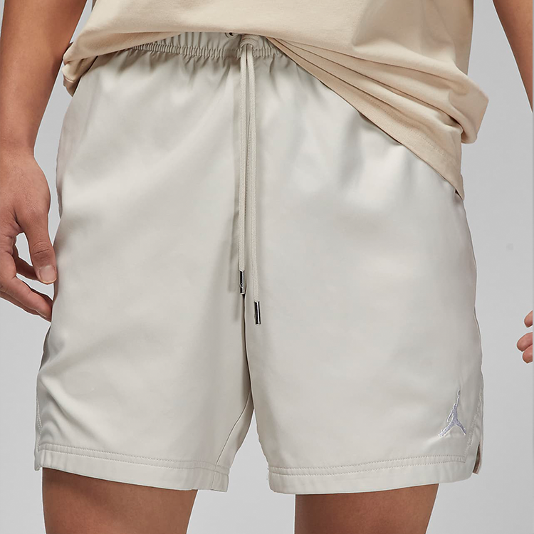 Men's Air Jordan Logo Printing Lacing White Straight Shorts DM1373-104