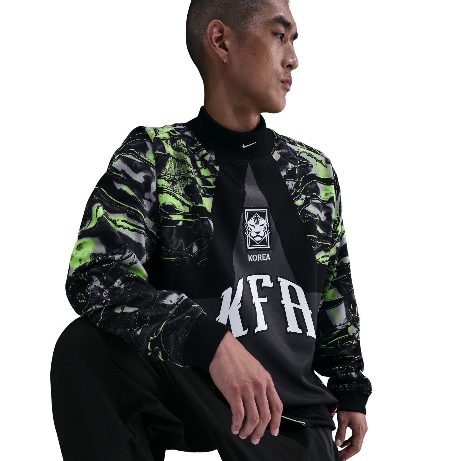Nike Korea Goalkeeper Jersey 'Black White' IO0788-010