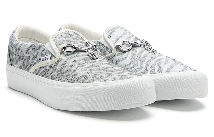 Vans Needles x Vault Classic Slip-On V 'Animal Print - White' VN0A3QXY2GT