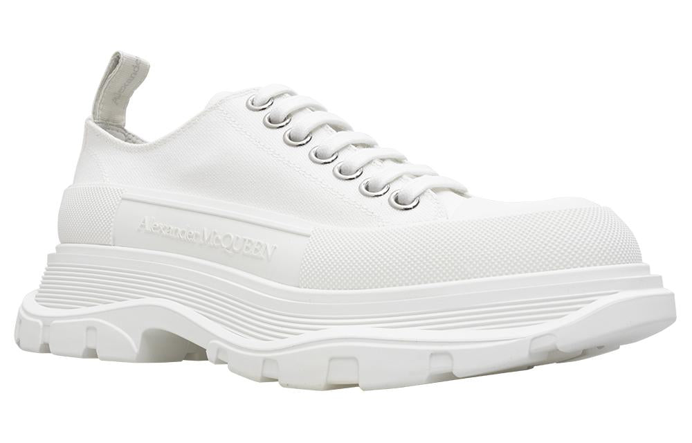 (WMNS) Alexander McQueen Tread Slick Low Lace Up 'White' 611705W4MV29000