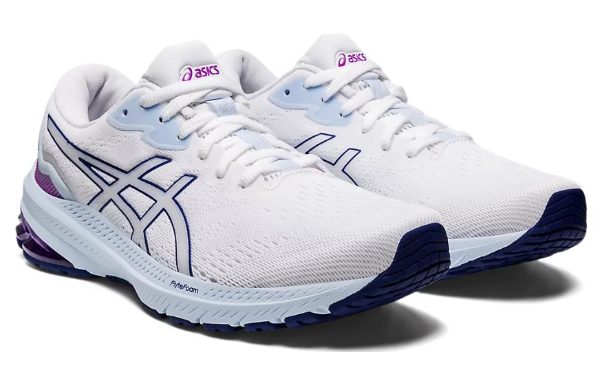 (WMNS) ASICS GT-1000 11 Wide 'White Dive Blue' 1012B196-101