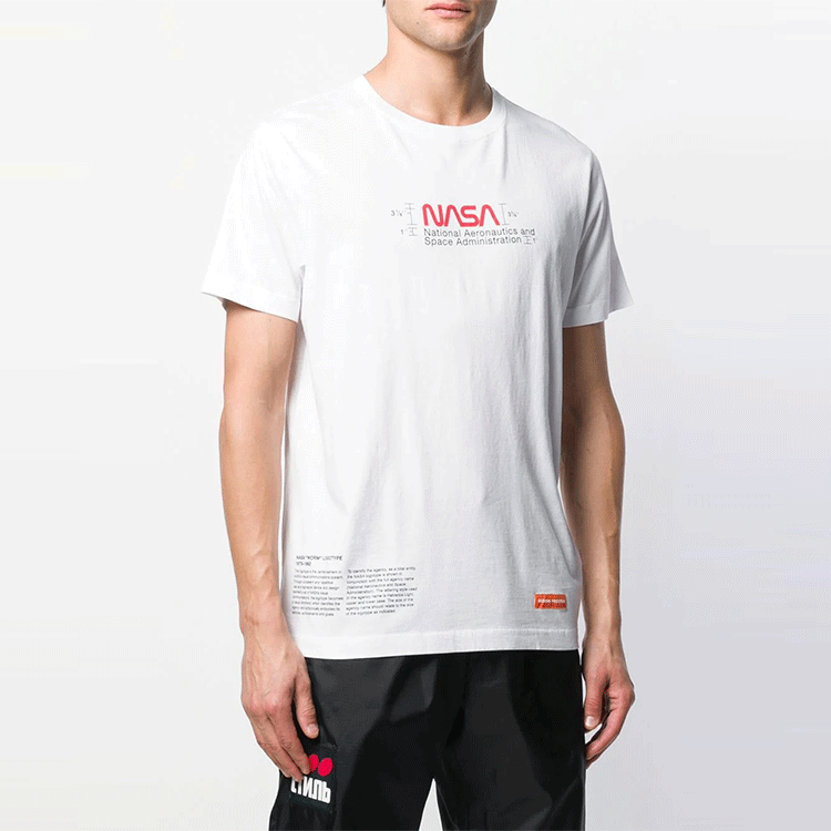 HERON PRESTON Heron Nasa Manual T-shirt 'White' HMAA004F197600180188