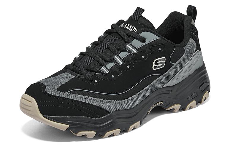 Skechers D'lites 1.0 Marathon Running Shoes 'Black Grey' 894265-BKGY