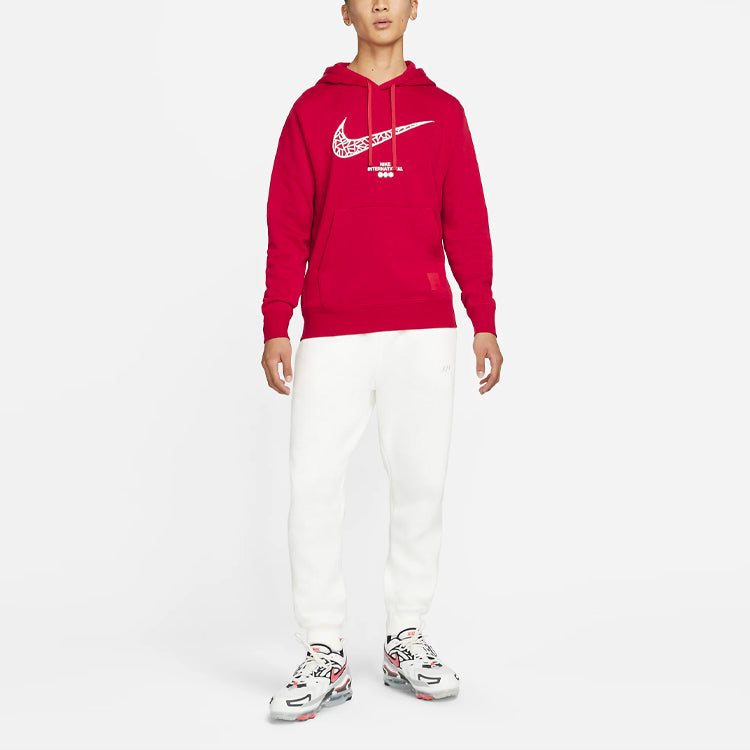 Nike CNY Chinese New Year's Edition Logo Printing Knit Fleece Red DQ5067-687