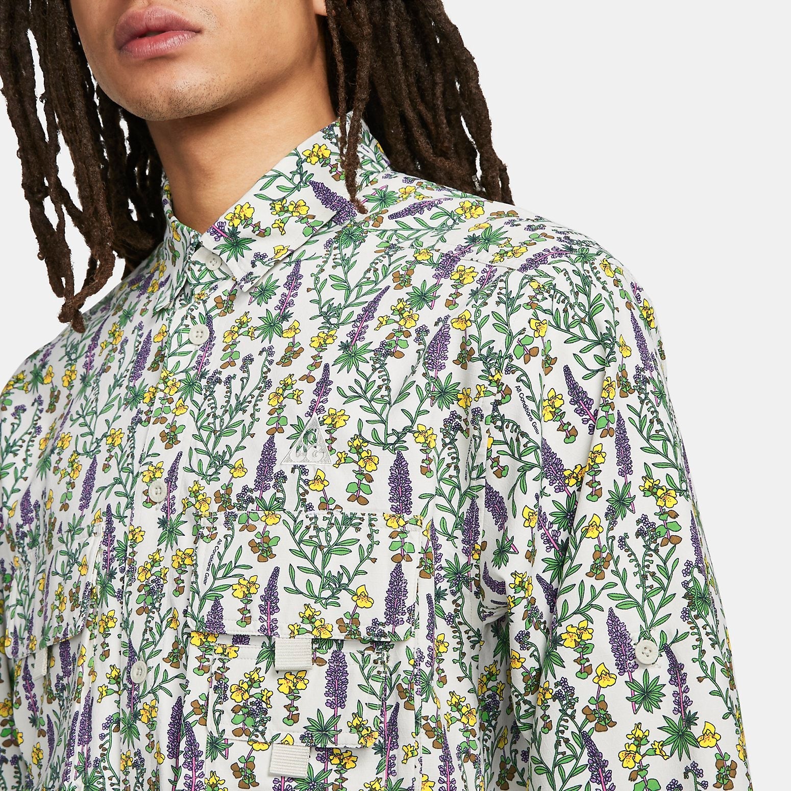 Nike Dri-FIT ACG UV Allover Print Top 'Snowgrass - Light Bone' DN3941-072