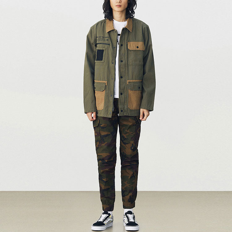Vans Splicing Cargo COACH Jacket Military Green VN0A4RQ4Z5E