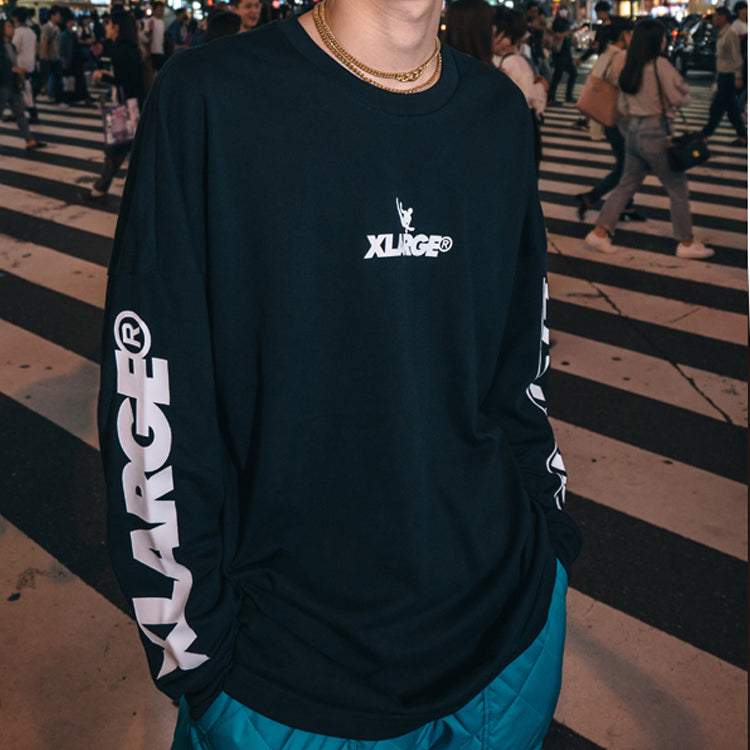 Li-Ning x XLARGE Crossover logo Printing Pullover Black ATLN243-2