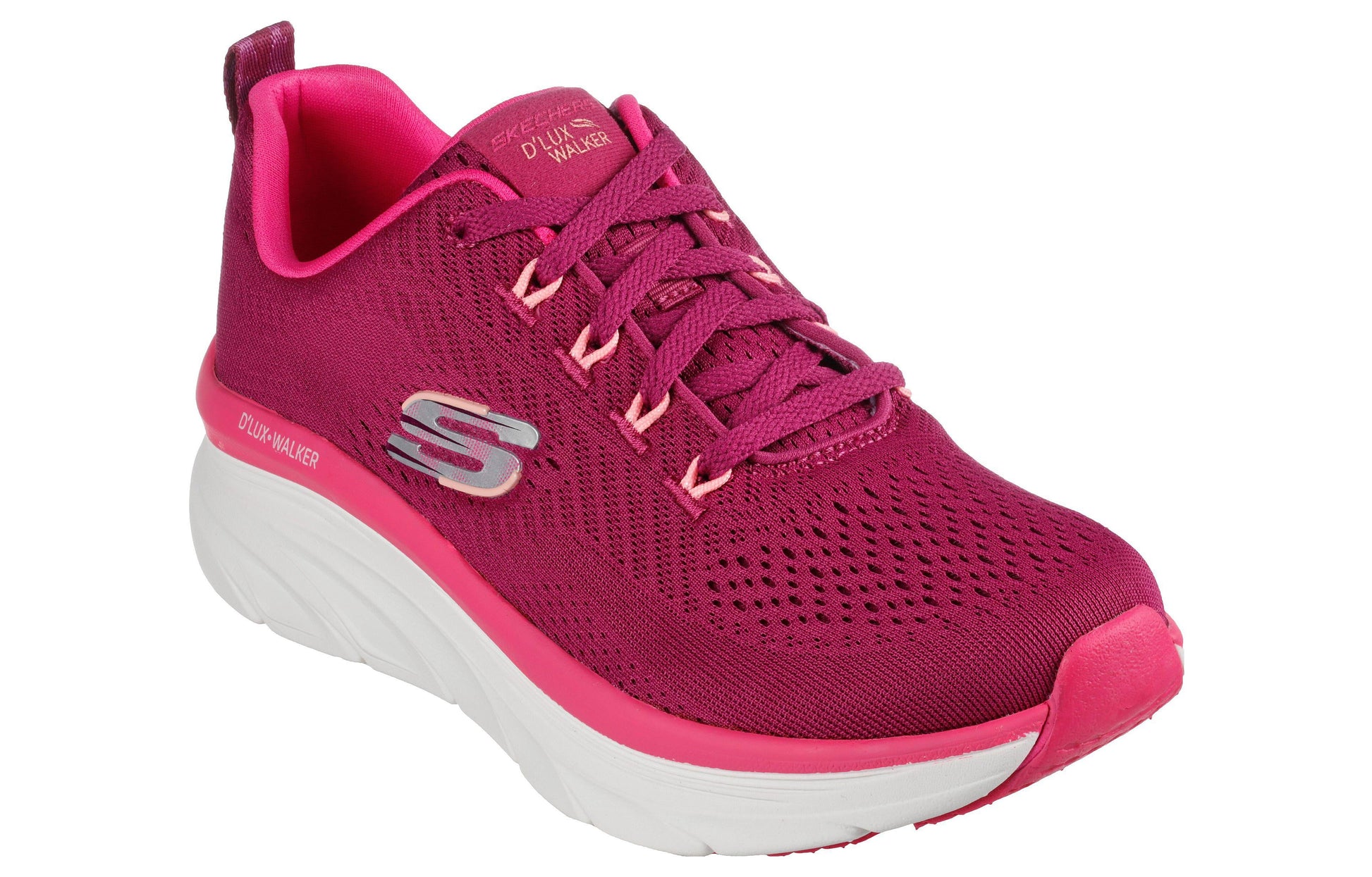(WMNS) Skechers DLux Walker 149368-PLUM
