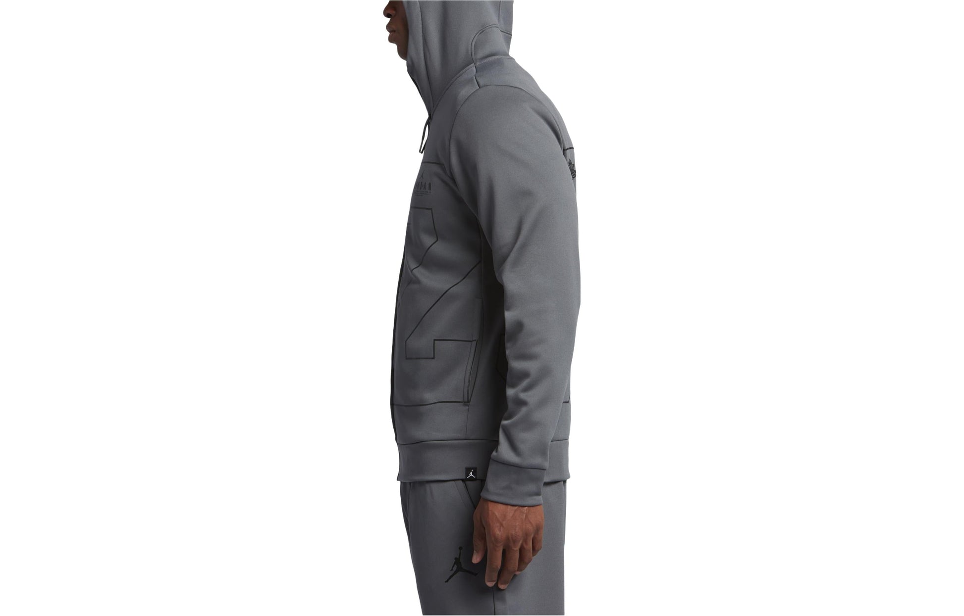 Air Jordan 23 Therma Lite Full zip Hoodie 'Grey' 831381-021