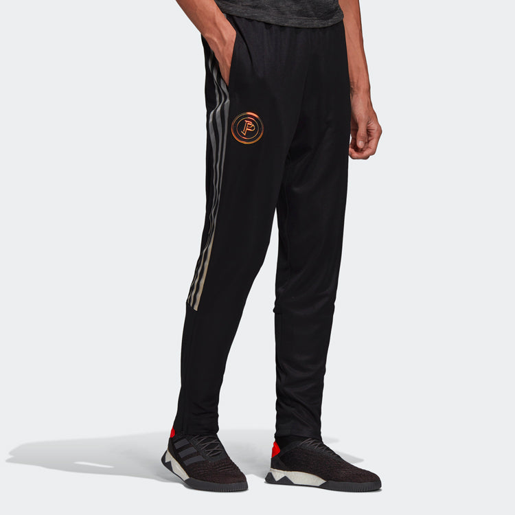 adidas Pogba Soccer/Football Training Slim Fit Sports Long Pants Black FI0712