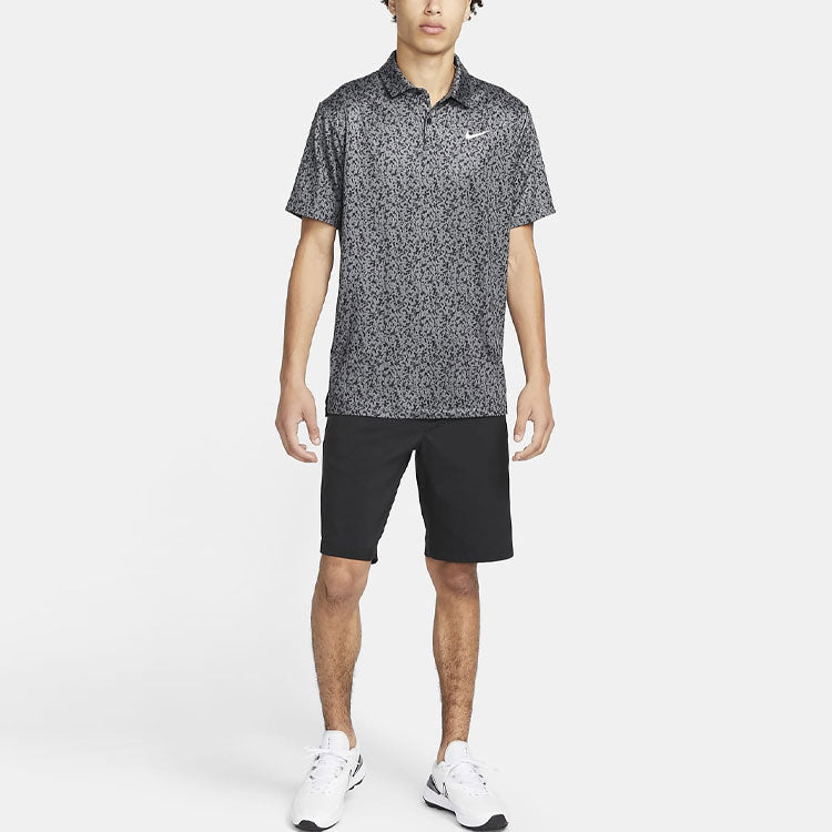 Nike Golf Dri-Fit Tour Micro Camo Shirt 'Iron Grey' DR5306-068