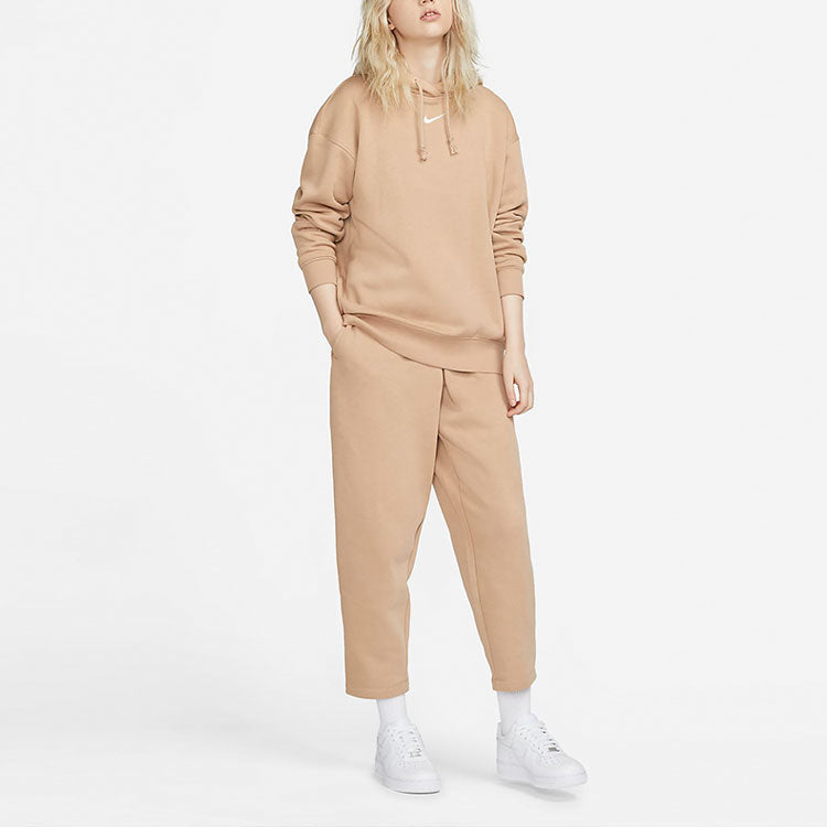 (WMNS) Nike Athleisure Casual Sports Pullover Fleece Hoodie Yellow DJ7669-200