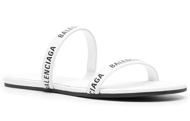 (WMNS) Balenciaga Round Sandals 'White Black' 694999WCAE19010