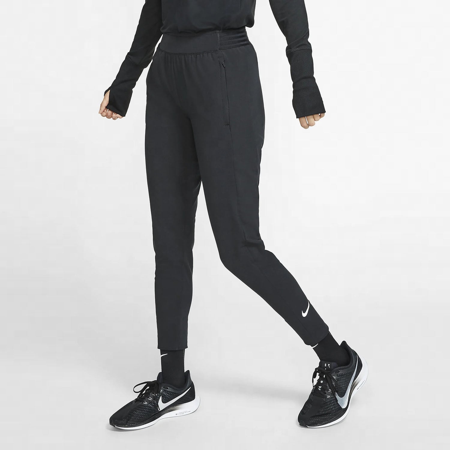 (WMNS) Nike As W Nk Essential Pant Warm Fleece Lined Quick Dry Casual Sports Long Pants Black BV3333-010
