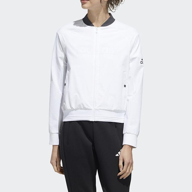 (WMNS) adidas Woven aviator Jacket White FM9314