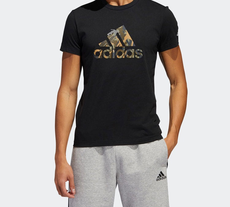 adidas M GFX T BOL INF Camouflage Short Sleeve Black FT2821