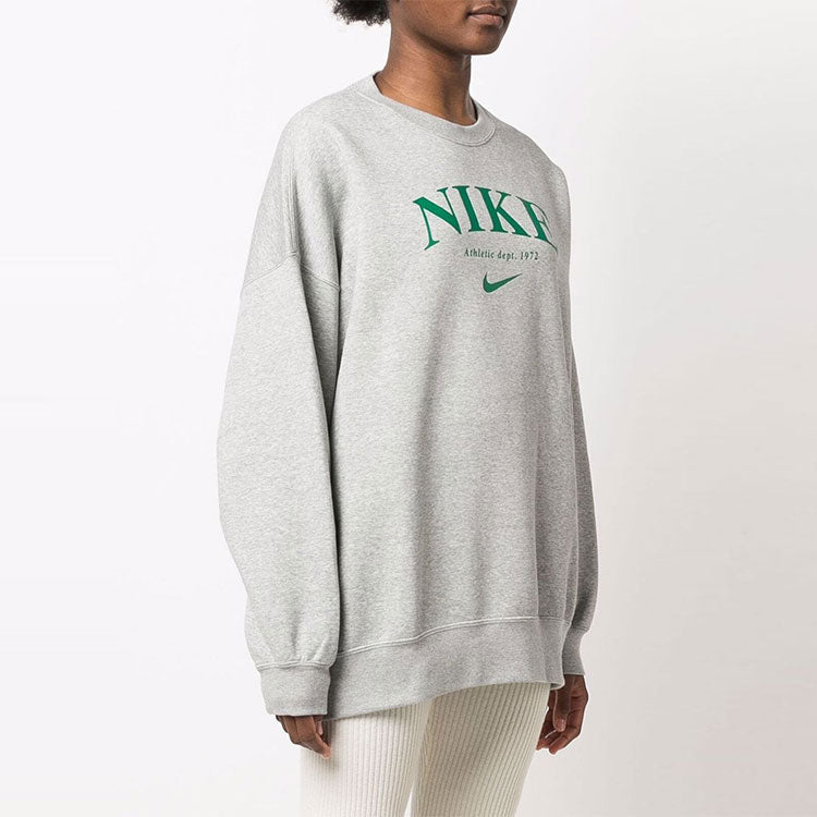 (WMNS) Nike Essential Fleece Sweatshirt 'Grey Green' DQ5106-063