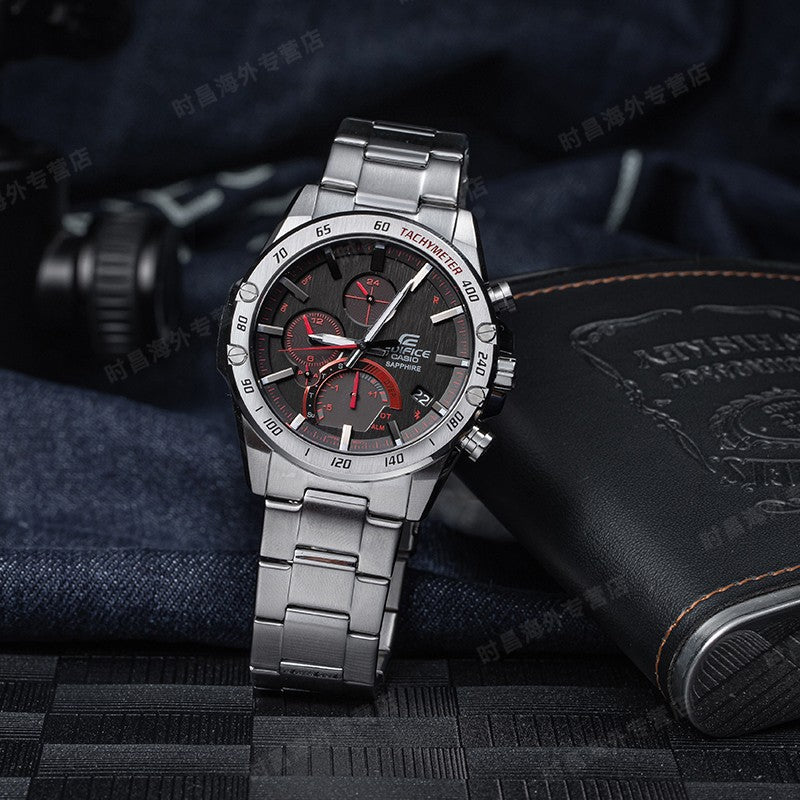CASIO EDIFICE Solar Powered Mens Black Analog EQB-1000XD-1A
