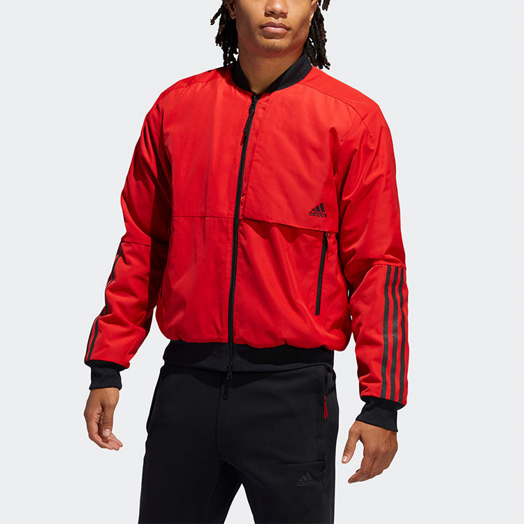 adidas Mic Jkt Bomb Series Pattern Jacket Red GG0765