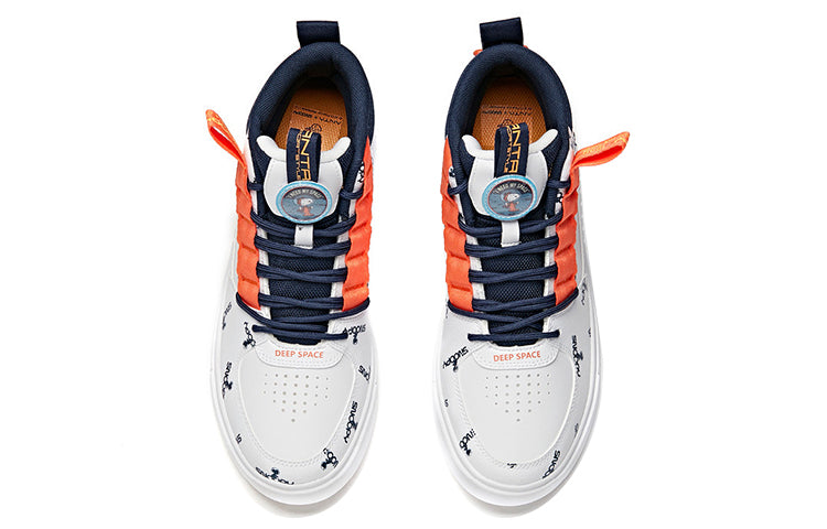 ANTA x SNOOPY Skateboarding Series Sneakers 'White Navy Orange' 912128017-1