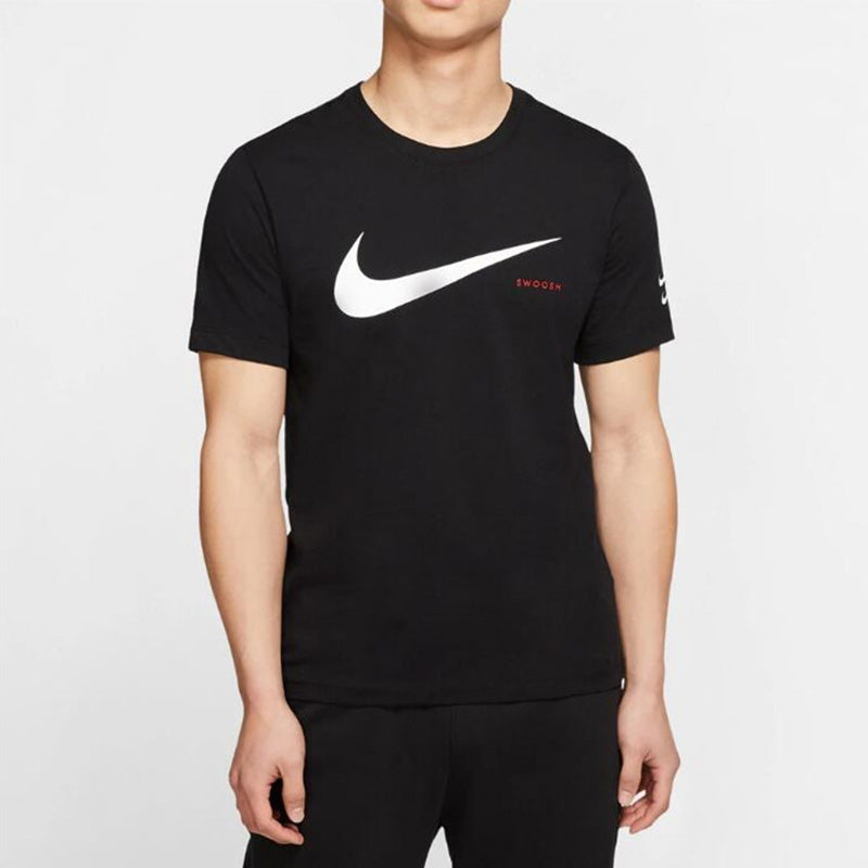 Nike Sportswear Large logo Printing Casual Sports Short Sleeve Black CK2252-010