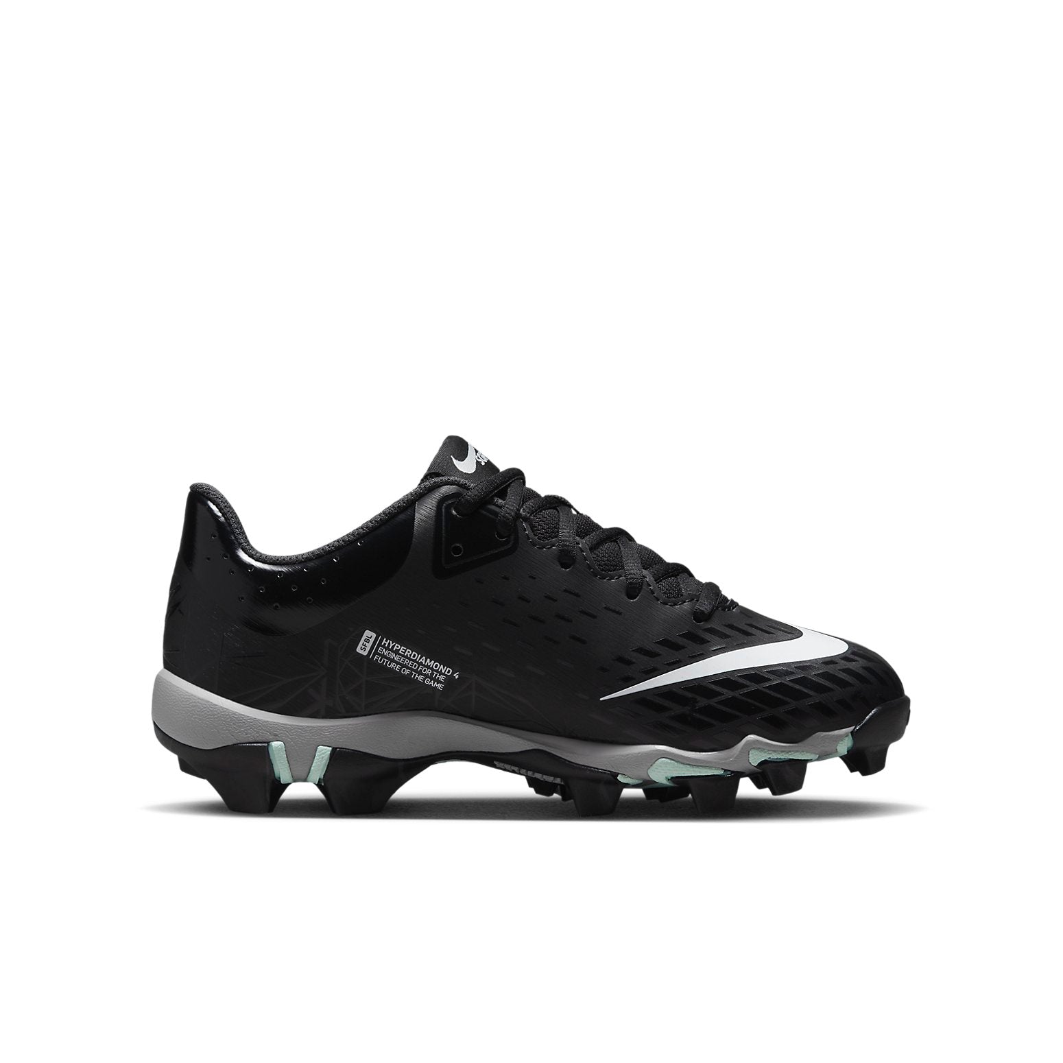 (GS) Nike Hyperdiamond 4 Keystone GG 'Black Dark Smoke Grey' CZ5919-010