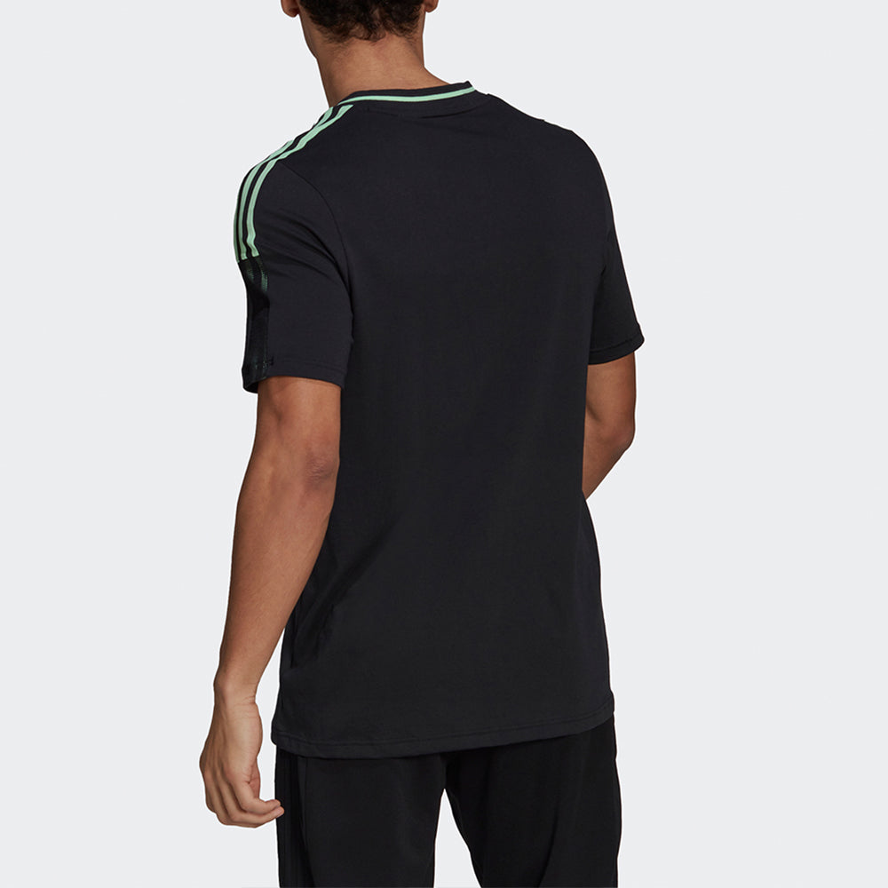 adidas MENS Mufc Tee Manchester United Football Short Sleeve Black GR9579