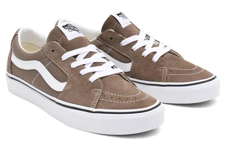 Vans SK8-Low Breathable Wear-resistant Non-Slip Low Tops Casual Skateboarding Shoes Unisex Brown VN0A4UUKA0N
