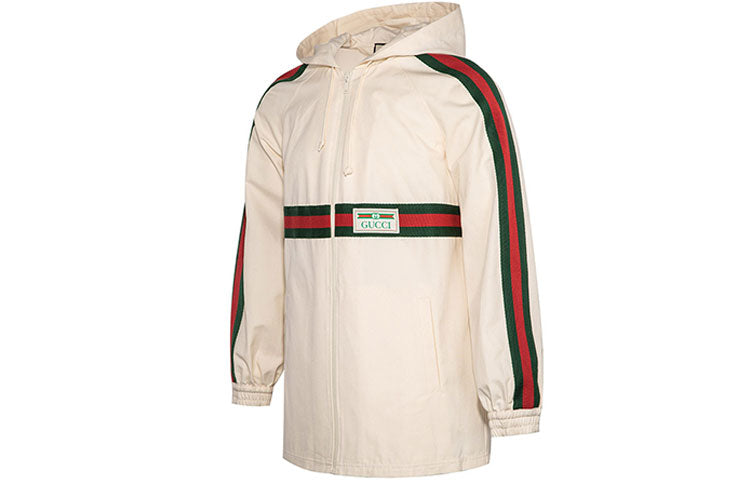 Gucci Cotton Jacket Hooded Blazer For 'White' 605613-XJCBV-9381