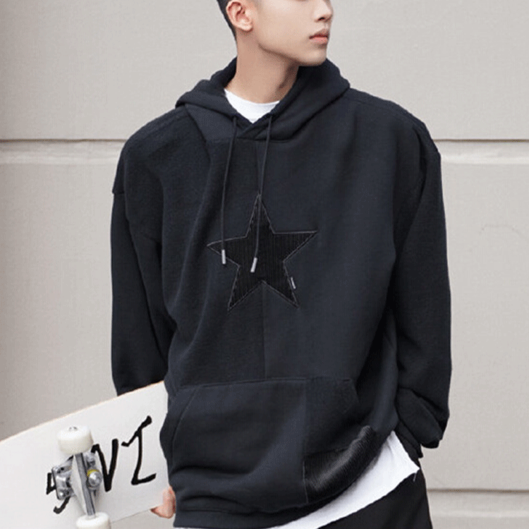 Converse Star Hoodie Asia Sizing 'Black' 10023517-A03