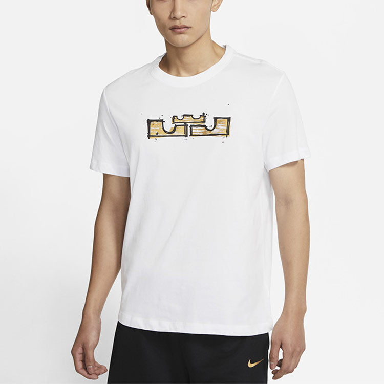 Nike AS Men's NK Dry LBJ SSNL LOGO Tee White DD0784-100