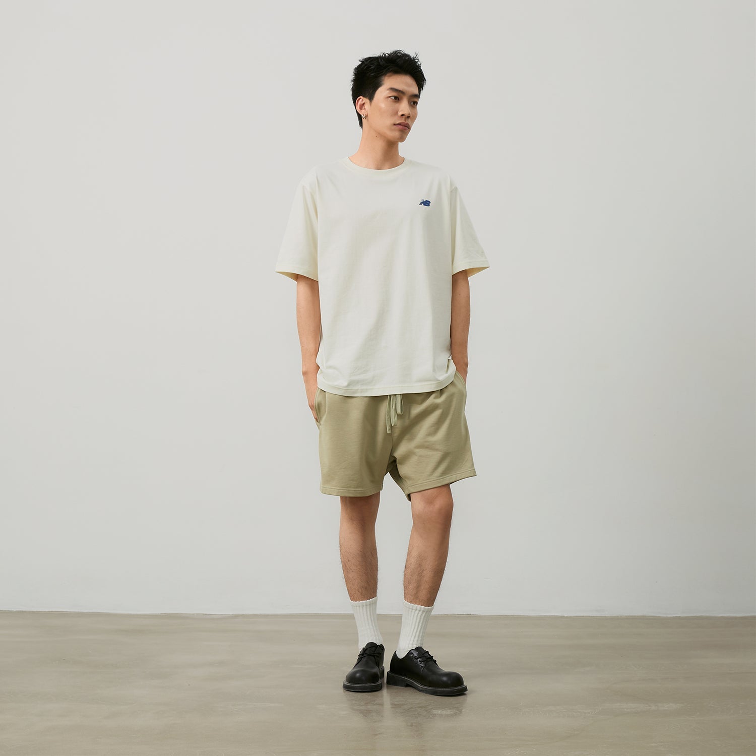 New Balance Running Duo Graphic T-Shirt Asia Sizing 'Ivory' NEE26121-IV
