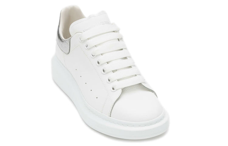 Alexander McQueen Oversized Sneaker 'White Silver Crocodile' 625162WHYBQ9071