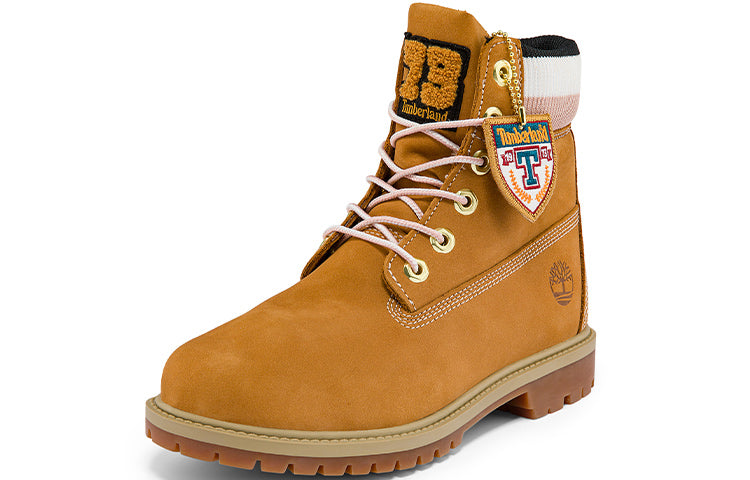 (WMNS) Timberland 6 Inch Heritage Premium Waterproof Boots 'Wheat Nubuck and Stripes' A2R3GW