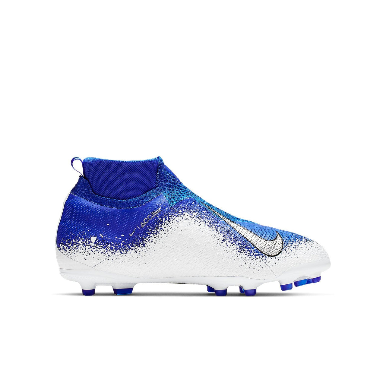 (GS) Nike Phantom Vision Elite DF FG MG 'Racer Blue Metallic Silver White' AO3289-410
