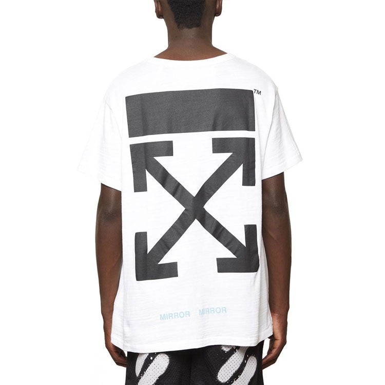 Off-White Back Arrows Sketch Short Sleeve Mens Logo 'Black White' OMAA002S170010890188