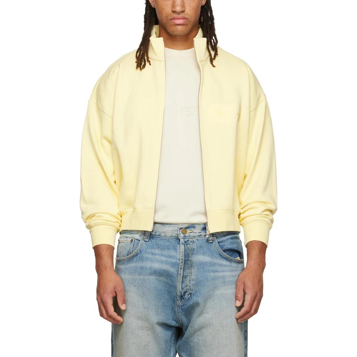 Fear of God Essentials FW22 Full Zip Jacket 'Canry' FOG-FW22-323