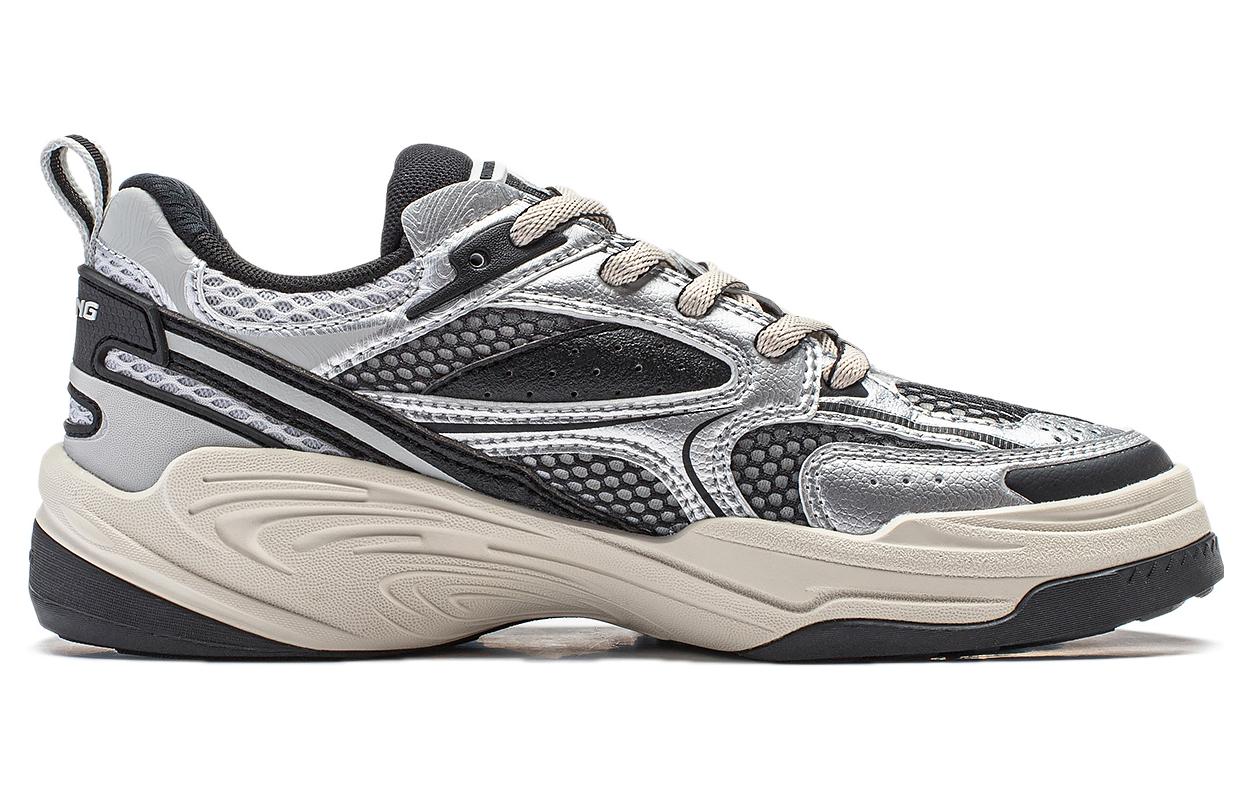 (WMNS) Li-Ning Flash Star 2 'Silver Black Beige' AGLT172-3